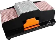 2 Deck Automatic Card Shuffler, Dual Power Supply Mode Electric Casino Card Shufflers, One/Two Deck Card Shuffle Sorter Mixing Card Shuffler for UNO, Texas Hold'em, Blackjack, Poker