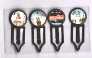 Graphic45 CATCH OF THE DAY #103 Antique Copper (4) Metal Clips HANDMADE