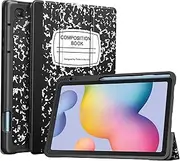 [FINTIE] Slim Case for Samsung Galaxy Tab S6 Lite 10.4 Inch 2024/2022/2020 with Built-in S Pen Holder, Soft TPU Smart Stand Back Cover Auto Wake/Sleep, Composition