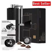 Lightweight Hand Coffee Grinder - Stainless Steel & Aluminum for All Grind Sizes