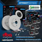 DBA Front Disc Brake Rotors Pads Hoses for Subaru Liberty RX HERITAGE BE B12 BE9