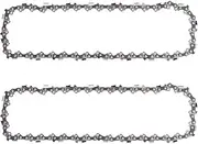 [Abroman] 2 Pack 8 inch Chainsaw Chain 3/8" LP Pitch - .043" Gauge - 34 Drive Links Replacement Chain for Black & Decker LPP120, LPP120B Poulan Remington Ryobi RY43160 WORX WG310 Pole Saw