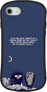 Gourmandise Moomin MMN-144NV Hybrid Glass Case for iPhone SE (3rd Generation/2nd Generation) / 8/7 / 6s / 6 (4.7 Inch) Navy