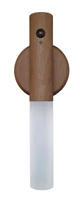Wireless LED Motion Sensor Night Light for Indoor - Natural Wooden Portable Lamp