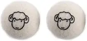 2 Pcs Wool Dryer Balls, Reusable Laundry Balls Softener Washing Fleece Dry Kit Anti-Static Reduce Wrinkles and Save Time Drying Ball,Laundry House Supplies (with Pattern)