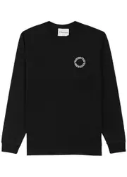 Mki Miyuki Zoku Circle Logo-print Cotton top - Black - XL XL