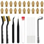 Ender 3 Nozzles 0.4MM,20Pcs 3D Printer Brass Hotend Nozzles with 16Pcs 3D Pri...