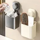 Punch-Free Suction Cup Storage Box Ginger Garlic Storage Baskets for Home