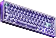 MelGeek REAL67 Wired Keyboard, Gaming Keyboard with RGB, Special Magnetic Switches, Rapid Trigger, Hot-Swappable, Snap Tap & Adjustable Actuation, Online HIVE Custom (Potassium-Transparent Purple)