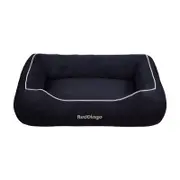 Red Dingo Medium Black Donut Dog Bed 80 x 60cm - 5yr Warranty