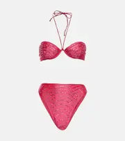 [Oseree] Oséree Gem embellished bikini set AU 12 pink