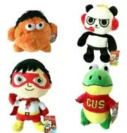 7" Ryan’s World Ryan Plush Moe Monster Gus Gator Combo Panda Red Titan Toy Set