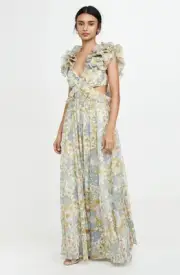 NWT!!! Zimmermann Super Eight Ruffle Gown Size 3! Super Rare!!!