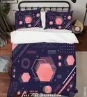 3D Geometry Graphics Quilt Cover Set Bedding Sets Pillowcases Queen 3