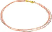 uxcell 99.9% Pure Copper Wire for Jewelry Making, 22 Gauge (0.6mm) Copper Craft Wire 9.8 Feet Beading Jewelry Making Supplies for Crafting Wreath Electroculture Gardening