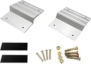 Daseeme Truck Loading Ramp Kits Ladder Slope Fittings 8inch Aluminum Alloy Ramps Bracket and Rubber Feet Kit for Lawn Mower Car Trucks