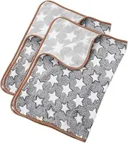 HOMOBABE 2pcs Cat Bed Blanket Soft Plush Fleece Puppy Blanket Washable Reversible Throw for Pets Cozy Warm Sleep Mat for Dogs and Cats for Bed Couch Car Sofa