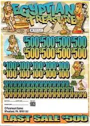Pull Tab Tickets - Jar Tickets - Game - Egyptian Treasure