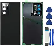 Note 20 Ultra Back Glass Replacement for Samsung Galaxy Note 20 Ultra 5G N986U All Carriers Housing Door Panel Cover with Camera Lens Adhesive Tape and Repair Tool Kits (Mystic Black)