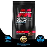 MUSCLETECH NitroTech Whey Peptides & Isolate, Chocolate, 10 lbs (4.54 kg)