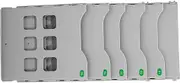 MAGICLULU 5 Slots A4 Document Rack Office Study Room Storage Rack Desk Organiser Stationery Shelf File Holder