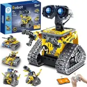 Sillbird STEM Building Toys, Remote & APP Controlled Creator 3In1 Wall Robot/...