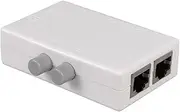 Snblzhef RJ45 Splitter Selector Switch 2 Ports Network Switch Freely Between Intranet & Extranet Network