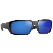 Costa Fantail Pro Matte Black Sunglasses w/Blue Mirror 580G 06S9079-90790160