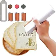Handheld Food Coffee Printer - Portable Edible Print Pen with 3 Ink for Cakes Cookies Macarons and Latte Art, DIY Inkjet Printer for Restaurants Bakeries Silver