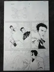 Devils Due Voltron Original Comic Art #1 Pg 6 E.J. SU Pencil - 733