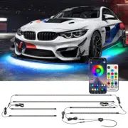 6PCS RGB Dream Color Underglow LED Neon Kit Wireless App & Remote Dual Control