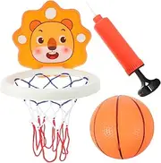 1 Set Basketball Hoop for Wall Mounted Indoor Hanging Basketball Frame Cartoon Design Game for Developing Hand Eye Coordination and Physical Activity Construction