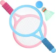 ibasenice 1set Boy Girl Badminton Racket of Dual-Color Rackets for Boys Girls Outdoor Game Tool for Family Fun Lightweight Anti-Skid Handle Includes for Active Play