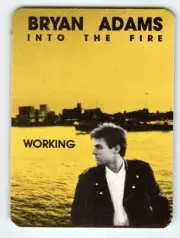 Bryan Adams Into The Fire Backstage Pass 1987 Pop Rock Music Vintage Original