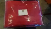 West Elm Quilt full queen red New in package