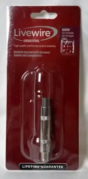 Livewire Essential 1/4" TS Female to Female Coupler Adapter Audio Cable New NIB
