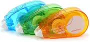 3Pcs Glue Roller Permanent Adhesive Glue Tape Double Sided Tape Dispenser Transparent Runner Tape Pen for DIY Craft Card Marking Scrapbooking Photo Album Journal 6m*6mm