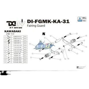 德國DIMOTIV KAWASAKI川崎Z900 20款- 改裝E款車身防倒防摔球 DMV