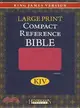 Holy Bible: King James Version, Berry, Imitation Leather, Large Print Compact Reference Bible