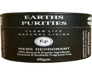 Earths Purities Mens Natural Deodorant Paste 60 g