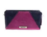 Kenneth Cole Reaction New Magenta Colorblock Wristlet OSFA, Burgundy