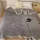 New Large Soft Microsherpa Bed Blanket Throw Rug 200x230cm Grey