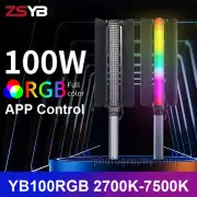 ZSYB YB100RGB 100W LED Video Tube Light RGB Full Color 2700K-7500K APP Control