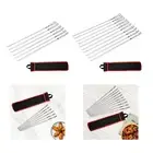 6 Pieces Kebab Stick Metal Skewers for Grilling for Kabob Prawn Seafood