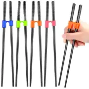 5 Pairs Reusable Chopstick Helpers Non Slippery Training Chopsticks for Adult...
