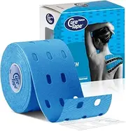 Punch Blue | 1 Roll Perforated Kinesiology Tape 5cm x 5m | Physio Tape for Joint Pain & Knee, Ankle, Shoulder Pain | More Stretch & More Ventilation for the Skin
