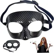 Nose Guard for Broken Nose, Adjustable Face Shield, Basketball Face Mask with Sweat Absorbing Padding, Wrestling Guard Protection from Impacts Injuries to and Basketball Mask