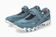 Mephisto Women's Niro Jeans C. Suede 422 Flat Heel Hook & Loop Strap Sneakers