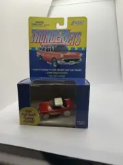 WHITE LIGHTNING ThunderJets RED CORVETTE Johnny Lightning NIB