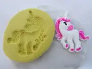 Unicorn Silicone Push Mold A989 Cake Chocolate Resin Clay Edible Decor